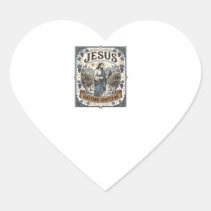 Jesus Weinberg Rebstock Jesus Weinberg Rebstock Herz-Aufkleber