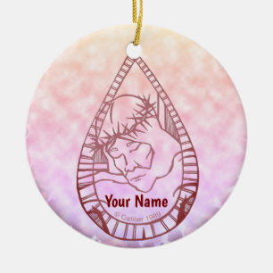 Jesus Weinte  Keramik Ornament