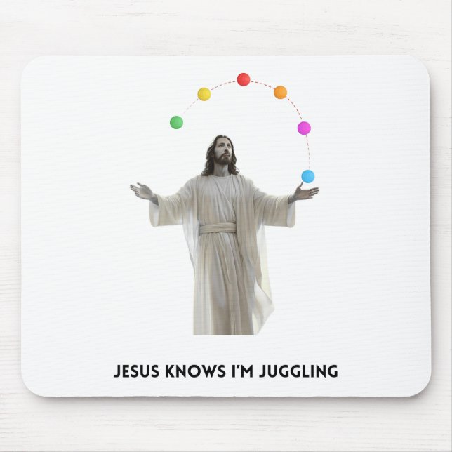 Jesus weiß, dass ich juggling mousepad (Vorne)