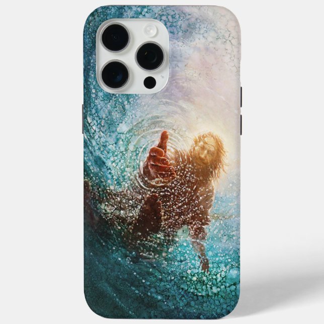 Jesus-Welle-Handyhülle Case-Mate iPhone Hülle (Rückseite)