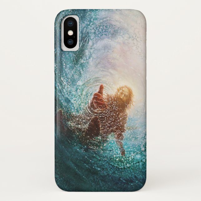 Jesus-Welle-Handyhülle Case-Mate iPhone Hülle (Rückseite)