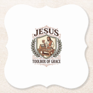 Jesus Werkzeugkiste der Gnade Jesus Werkzeugkiste  Untersetzer
