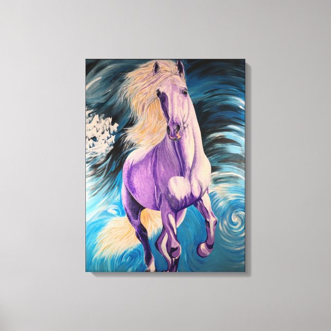 Jesus’ White Horse Offenbarung 19:11 Leinwanddruck (Vorderseite)