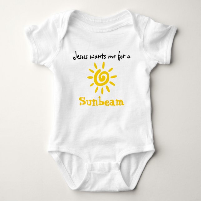 Jesus will mich für einen Sunbeam Baby Strampler (Vorderseite)