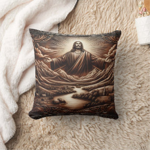 Jesus Willkommen in der Landschaft des Serengebirg Kissen