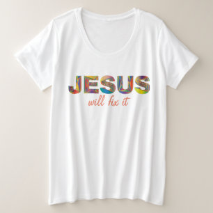 Jesus wird den T - Shirt mit der Größe korrigieren