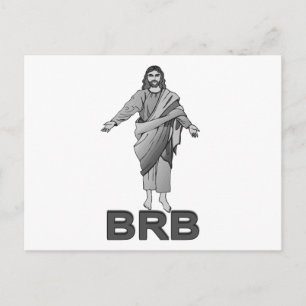 Jesus wird gleich zurück sein postkarte