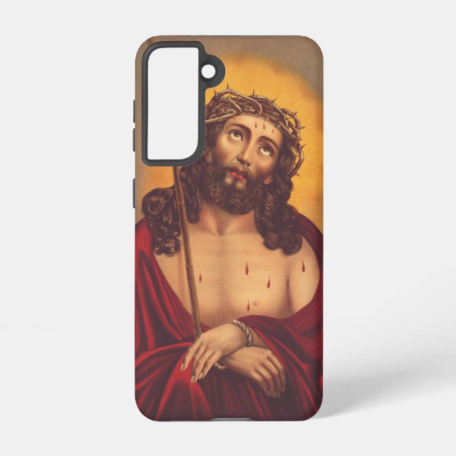 Jesus wird mit einer Dornenkrone gekrönt Samsung Galaxy Hülle (Rückseite)