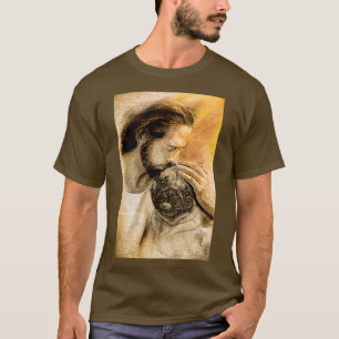 Jesus Wit Mops Hund Mops Hund Lover T-Shirt