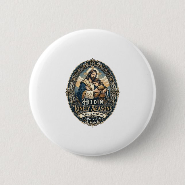 Jesus Witwe Witwer Ermutigung Vintage-Shirt Ch Button (Vorderseite)