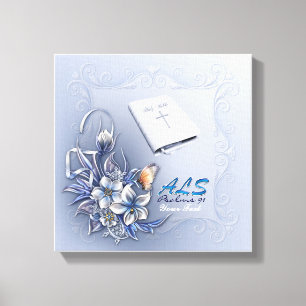 Jesus Word (ALS) Premium Wrapped Canvas (Glanz) Leinwanddruck