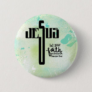 Jesus Word Art Button