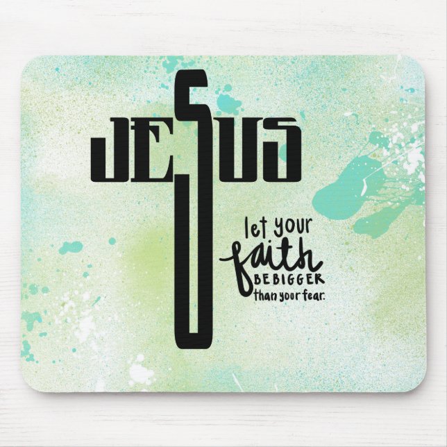 Jesus Word Art Mousepad (Vorne)
