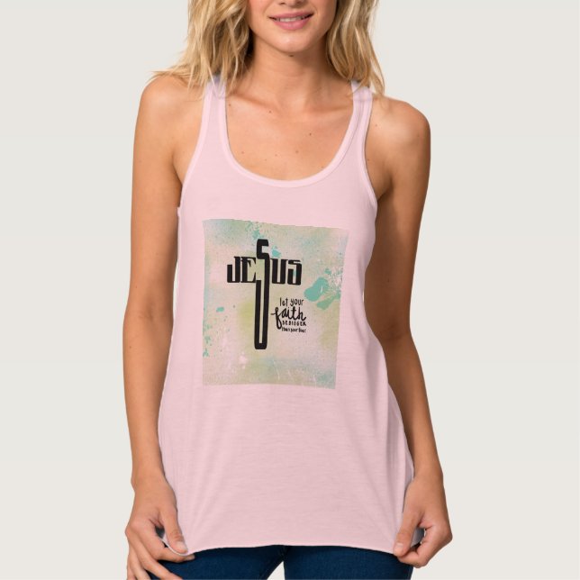 Jesus Word Art Tank Top (Vorderseite)