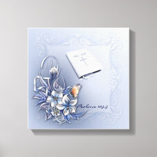 Jesus Word Premium Wrapped Canvas (Glanz) Leinwanddruck