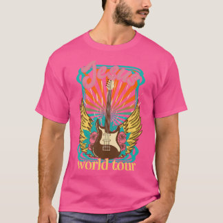 Jesus World Tour Retro 70er 80er Rock Konzertsonde T-Shirt