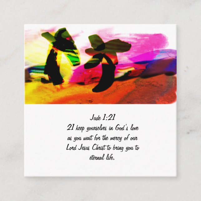 Jesus Wort Begleitkarte (Vorderseite)