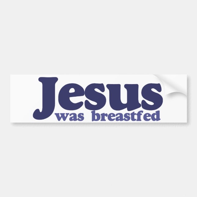 Jesus wurde gestillt autoaufkleber (Vorne)