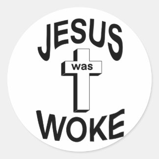 Jesus wurde Geweckt Runder Aufkleber