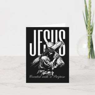 Jesus wurde mit einem Ziel geschaffen Vintage-Glau Karte
