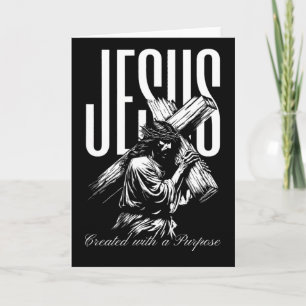 Jesus wurde mit einem Ziel geschaffen Vintage-Glau Karte
