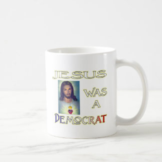 Jesus würde sein ein Demokrat (Schwarzes) Kaffeetasse