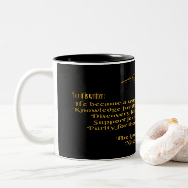 Jesus wurde zweifarbige tasse (Mit Donut)