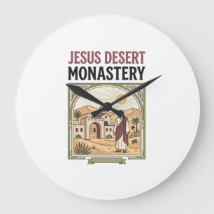 Jesus-Wüstenkloster Jesus Wüstenkloster Chri Große Wanduhr