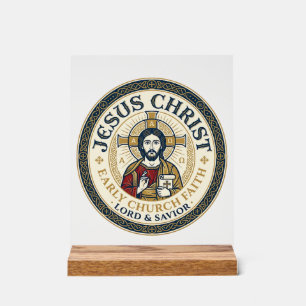Jesus Wüstenväter Altes Christliches T-Shirt Ins Acrylschild
