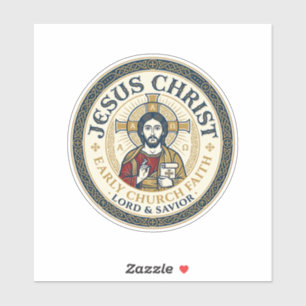 Jesus Wüstenväter Altes Christliches T-Shirt Ins Aufkleber