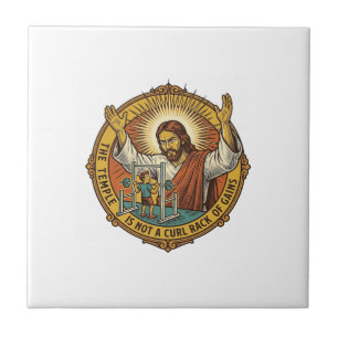Jesus wütende Bizepscurls Squat Rack Gym Ärger H Fliese