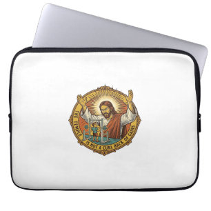 Jesus Wütende Bizepscurls Squat Rack Gym Ärger H Laptopschutzhülle
