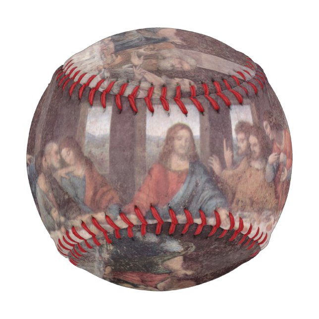 Jesus "Yeshua" Das letzte Abendmahl, Leonardo da V Baseball (Vorderseite)