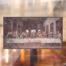 Jesus "Yeshua" Das letzte Abendmahl, Leonardo da V Fensteraufkleber