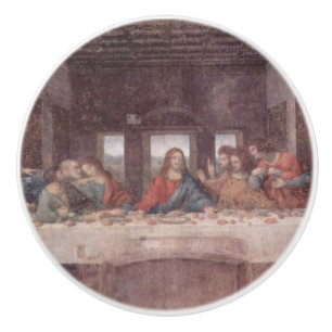 Jesus "Yeshua" Das letzte Abendmahl, Leonardo da V Keramikknauf