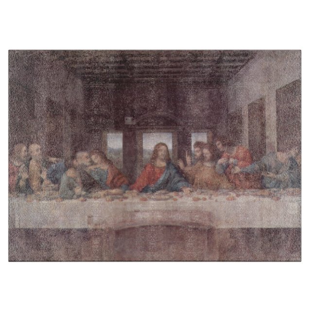 Jesus "Yeshua" Das letzte Abendmahl, Leonardo da V Schneidebrett (Vorderseite)