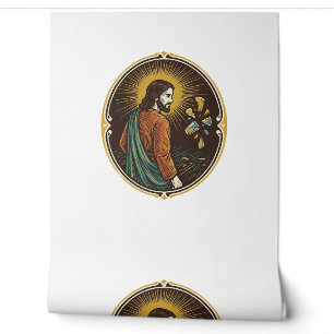 Jesus zerbrochener Glas Tanzboden Party Gefahr Clu Tapete