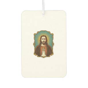 Jesus zerbrochener Weinkorken steckt in Flasche So Autolufterfrischer