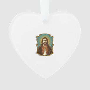 Jesus zerbrochener Weinkorken steckt in Flasche So Ornament