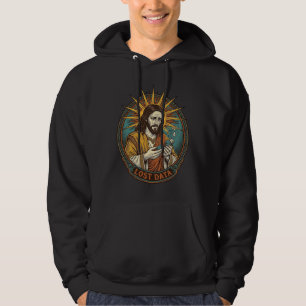 Jesus zerdrückte USB-Stick Datenverlust Humor_1 Hoodie