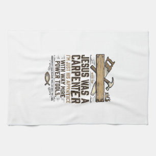 Jesus Zimmermann Holzarbeiter Lehrling Vintage T-S Geschirrtuch