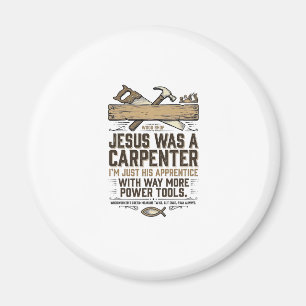 Jesus Zimmermann Holzarbeiter Lehrling Vintage T-S Magnet