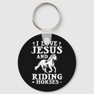 Jesus Zitat Horseck Riding Reitsport Design Chris Schlüsselanhänger