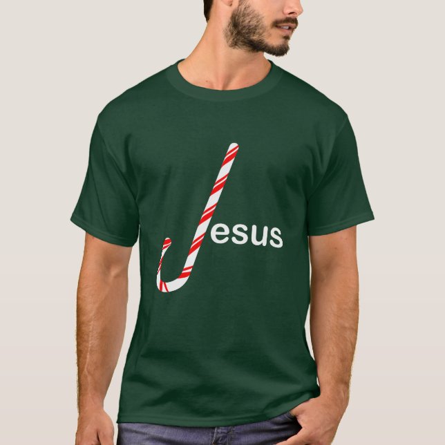 Jesus-Zuckerstange T-Shirt (Vorderseite)