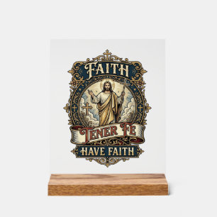 Jesus zweisprachige multikulturelle Familien-Shirt Acrylschild