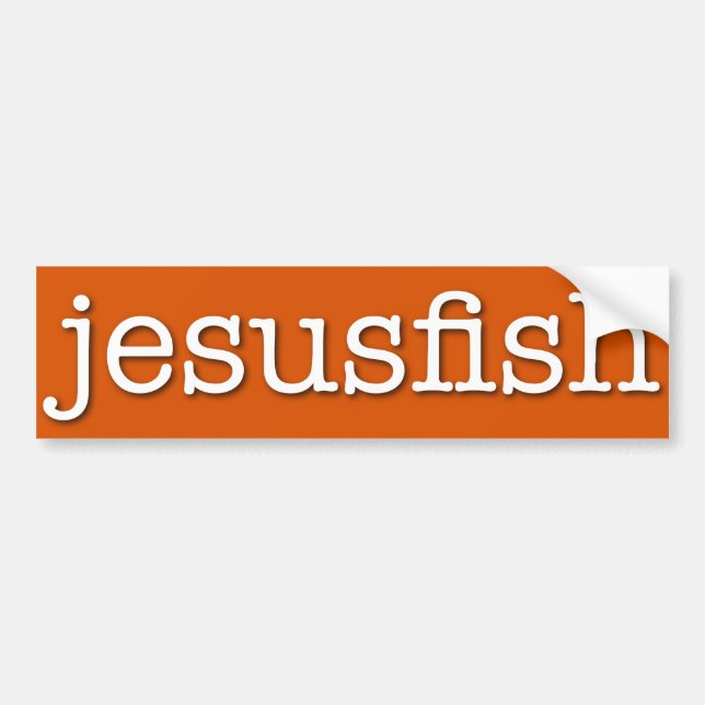 jesusfish autoaufkleber (Vorne)