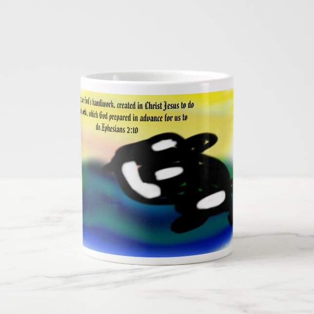 Jesushandwerk Jumbo-Tasse (Vorderseite)