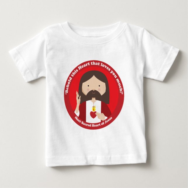 Jesusherz Baby T-shirt (Vorderseite)