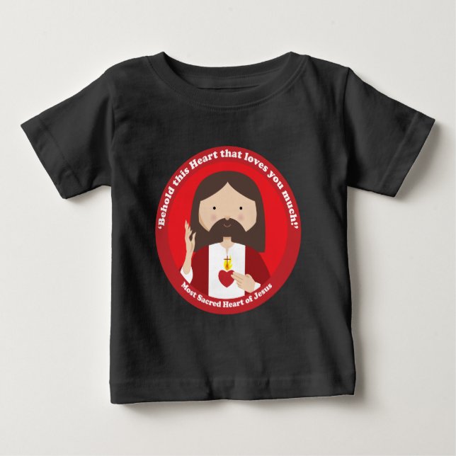 Jesusherz Baby T-shirt (Vorderseite)