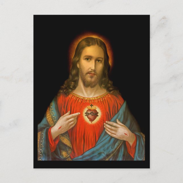 Jesusherz c1899 Deutschland Postkarte (Vorderseite)